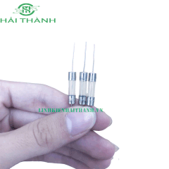 CẦU CHÌ THỦY TINH 12A 250VAC 5X20MM CHÂN CẮM