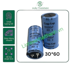 Tụ điện CAPTOP 80V 10000UF KÍCH THƯỚC 30*60MM