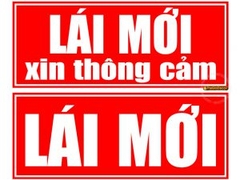 DECAL LÁI MỚI XIN THÔNG CẢM