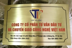 BIỂN HIỆU CÔNG TY CHẤT LIỆU INOX IN 3D NỔI KHỐI