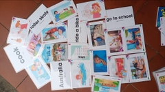 Flashcard Tiếng Anh lớp 4 Global Success tập 2 : 73 THẺ A5 2 MẶT ÉP PLASTIC