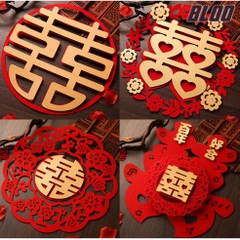 DECAL DÁN XE HOA ĐÁM CƯỚI