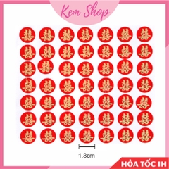 BỘ STICKERS CHỮ HỶ