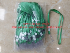 DÂY ĐEO THẺ LỤA MÓC NHỰA MÀU XANH LÁ (loại 1)
