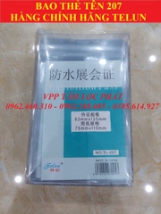 BAO THẺ TÊN 207 (LOẠI 1) chống thấm nước, KT 83*135mm