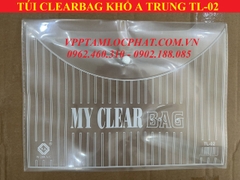 Túi Clearbag khổ A trung TL02 ( Túi myclear, túi khuy, bìa nút)