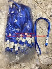 DÂY ĐEO THẺ LỤA MÓC NHỰA MÀU XANH BIỂN (loại 1)