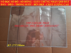 VỎ BỌC SỔ ĐỎ, sổ hồng, Giấy chứng nhận QSD đất, KT 275*390mm (SỈ LH ĐỂ CÓ GIÁ TỐT NHẤT)