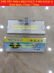 THẺ CÀI MIKA ĐEO NGỰC F002 (KT 27*72mm) LOẠI 1