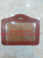 BAO THẺ DA NGANG 1 mặt màu nâu