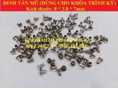 100 ĐINH TÁN (8*3.8*7mm) dùng cho khóa trình ký, khóa còng nhẫn, khóa còng bật,...