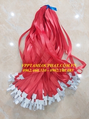 DÂY ĐEO THẺ LỤA MÓC NHỰA GẬP màu đỏ, bản rộng 1.5cm (LOẠI 1)