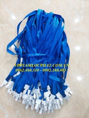 DÂY ĐEO THẺ LỤA MÓC NHỰA GẬP màu xanh biển, bản rộng 1.5cm (LOẠI 1)