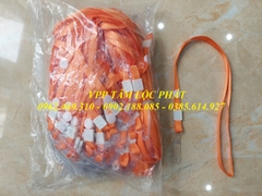 DÂY ĐEO THẺ LỤA MÓC NHỰA MÀU CAM (loại 1)