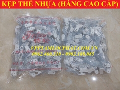 Túi 100 chiếc KẸP THẺ NHỰA màu trắng (HÀNG CAO CẤP)