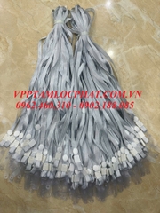 DÂY ĐEO THẺ LỤA MÓC NHỰA MÀU GHI - MÀU XÁM (loại 1)