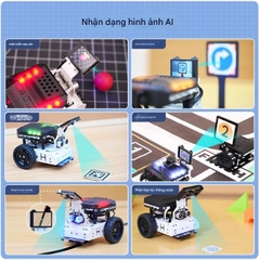 Bộ dụng cụ robot lập trình Python cho trẻ em, xe tự lái thông minh AiNova Smart Car Vision