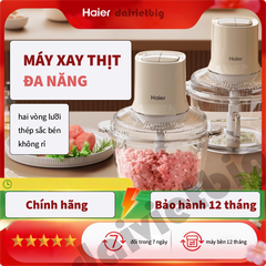 Máy xay thịt Haier HJR-DK202Y2W 1,8 lít 300W - Hàng chính hãng, 4 lưỡi dao, cối thủy tinh - Haier