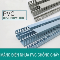 Máng điện nhựa PVC chống cháy 30mmm-40mm-45mm Đi dây điện trong tủ điện