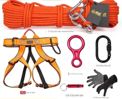 Dây cáp thép dày, dây thoát hiểm khẩn cấp, dây cứu hộ, thiết bị cứu sinh thoát hiểm nhà cao tầng, thang thoát hiểm nhà cao