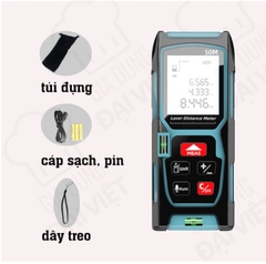 Thước đo khoảng cách bằng tia laser fogo / Fuge loại 50M - 80M - 100M đa năng mới