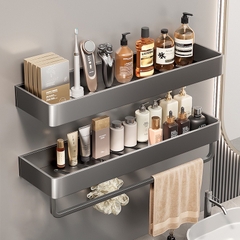 Kệ đựng đồ ĐAIVIETBIG chất liệu kim loại nhôm không khoan lỗ dễ lắp đặt và sử dụng trong nhà bếp