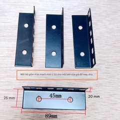 Thanh ray tủ rack 1 mặt (U-board nhỏ) gắn thiết bị âm thanh – nhiều kích thước U