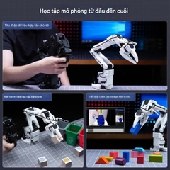 Cánh tay robot sáu trục nguồn mở LeRobot SO-ARM101 với bộ công cụ ôm mặt thông minh được dập nổi