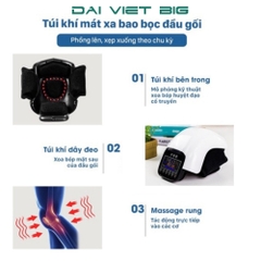Máy massage đầu gối HY-991 ( BẢO HÀNH 24 THÁNG ), máy mát xa đầu gối, hỗ trợ giảm đau nhức khớp gối, Massage túi khí