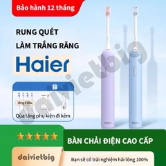 Bàn Chải Điện Haier HTA1 - Công Nghệ Sóng Âm, Chải Sạch Mảng Bám Tới 10X