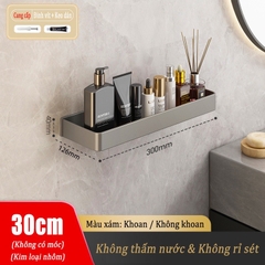 Kệ đựng đồ ĐAIVIETBIG chất liệu kim loại nhôm không khoan lỗ dễ lắp đặt và sử dụng trong nhà bếp