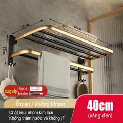 Kệ để đồ dùng ĐAIVIETBIG phòng tắm gắn tường không cần khoan thiết kế sang trọng với nhiều loại tùy chọn