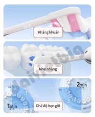 Bàn Chải Điện Haier HTA1 - Công Nghệ Sóng Âm, Chải Sạch Mảng Bám Tới 10X