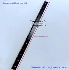 Thanh ray tủ rack 1 mặt (U-board nhỏ) gắn thiết bị âm thanh – nhiều kích thước U