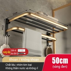 Kệ để đồ dùng ĐAIVIETBIG phòng tắm gắn tường không cần khoan thiết kế sang trọng với nhiều loại tùy chọn