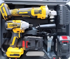 Bộ dụng cụ điện dùng pin Lithium Dewei xuất khẩu: Máy khoan búa điện, máy khoan điện, máy mài góc, máy cưa tròn, máy vặn vít điện, máy trà