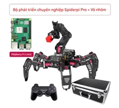 Robot Nhện Sinh Học Hexapod AI – SpiderPi Pro Nền tảng Raspberry Pi 5 • Tầm Nhìn Máy Tính • Lập Trình Python & ROS