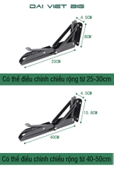 Bàn Gập 90° đa năng gắn tường, giá đỡ sơn tĩnh điện, đầy đủ phụ kiện keo và ốc vít treo tường chịu tải 50kg