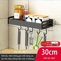 Kệ giữ đồ dùng nhà bếp dán tường không cần khoan lỗ dễ dàng đa năng tiện lợi
