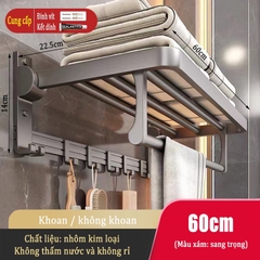 Kệ ĐAIVIETBIG gắn tường giữ khăn đa năng không cần khoan