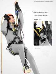 Thiết bị đu dây bảo vệ chống va chạm ngoài trời leo núi, thám hiểm hang động, chống hoảng loạn Alnas Shield