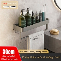 Kệ đựng đồ ĐAIVIETBIG chất liệu kim loại nhôm không khoan lỗ dễ lắp đặt và sử dụng trong nhà bếp