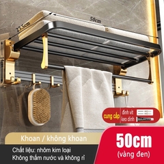 Kệ để đồ dùng ĐAIVIETBIG phòng tắm gắn tường không cần khoan thiết kế sang trọng với nhiều loại tùy chọn