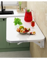 Bàn Gập 90° đa năng gắn tường, giá đỡ sơn tĩnh điện, đầy đủ phụ kiện keo và ốc vít treo tường chịu tải 50kg