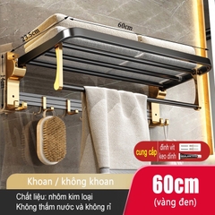 Kệ để đồ dùng ĐAIVIETBIG phòng tắm gắn tường không cần khoan thiết kế sang trọng với nhiều loại tùy chọn