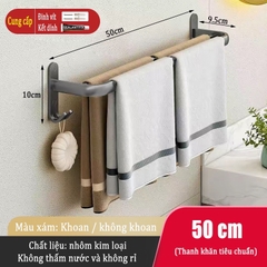 Kệ ĐAIVIETBIG gắn tường giữ khăn đa năng không cần khoan