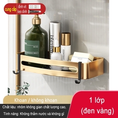 Kệ gắn góc tường ĐAIVIETBIG đựng đồ đa năng tiện lợi cho phòng tắm