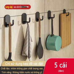 Kệ giữ đồ dùng nhà bếp dán tường không cần khoan lỗ dễ dàng đa năng tiện lợi