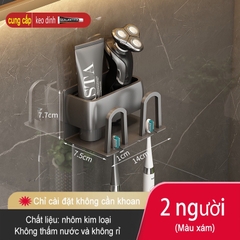 Giá treo bàn chải đánh răng ĐAIVIETBIG bằng kim loại gắn tường tiện lợi