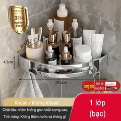 Kệ gắn góc tường ĐAIVIETBIG đựng đồ đa năng tiện lợi cho phòng tắm